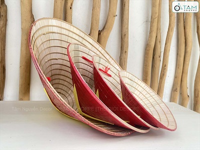 Nón lá trang trí phong cách cờ Đỏ sao Vàng [4 Size] NON-T-02